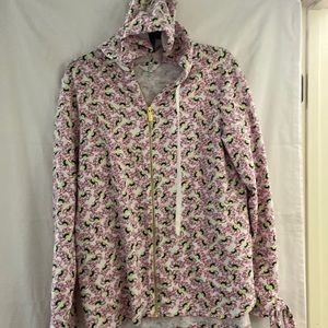 Hooded zip up sweatshirt